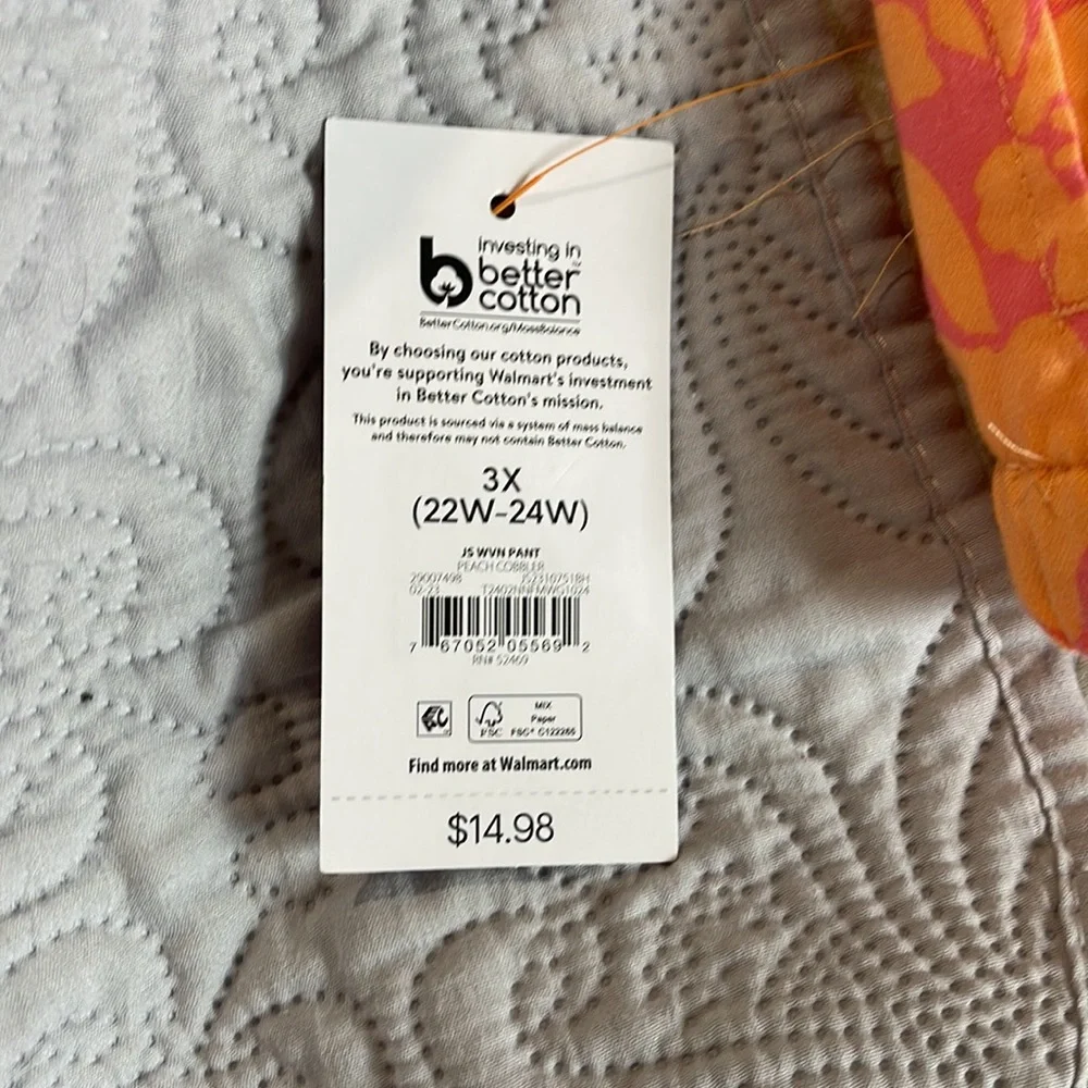 Brand new women’s peach cobbler. Very soft woman pant pajamas size 3X - Picture 3 of 4